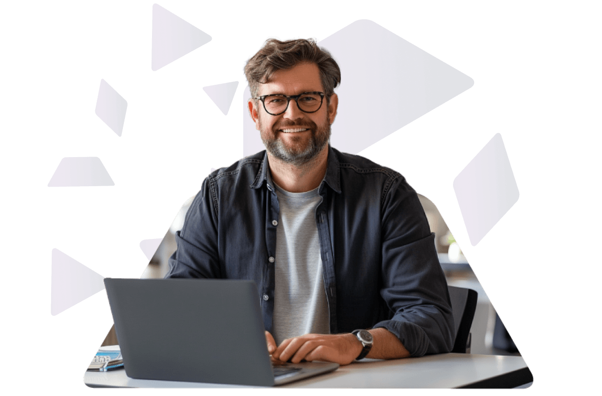 Man in Laptop